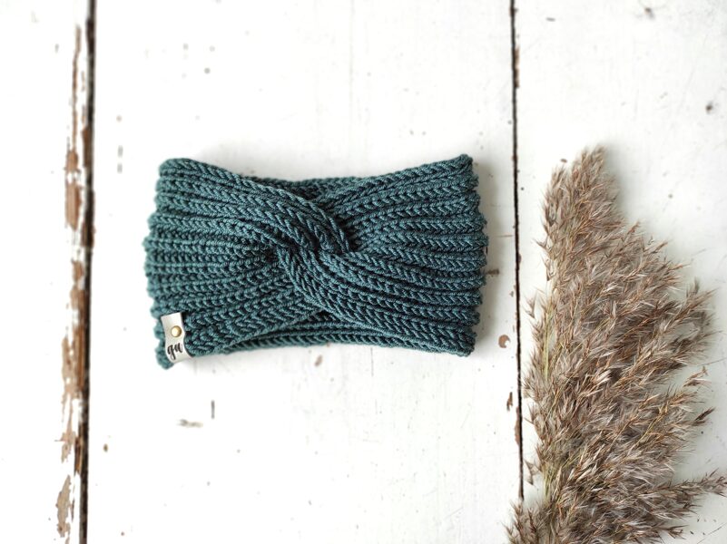 adīta matu lenta "vilnītis" - ZILIZAĻŠ