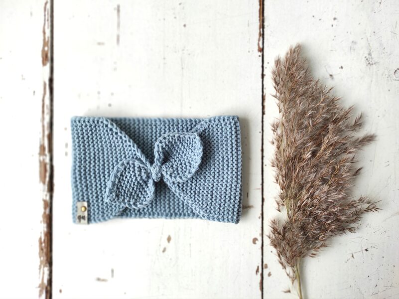 adīta matu lenta ar bantīti - gaiši ZILS