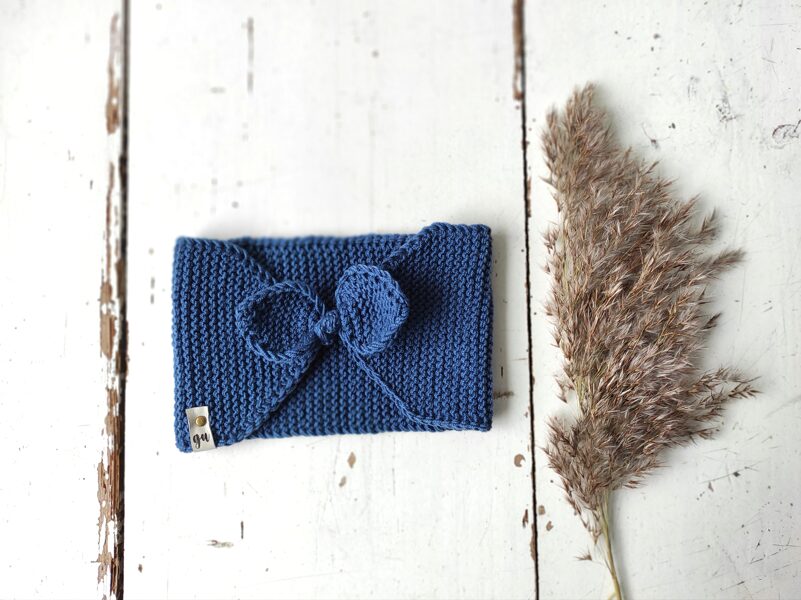 adīta matu lenta ar bantīti - ZILS